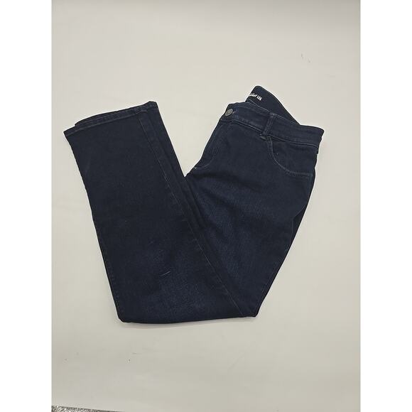 Lee Perfect Fit Jeans Womens 16 Medium Blue Straight Leg Stretch Denim Pockets - Picture 9 of 11